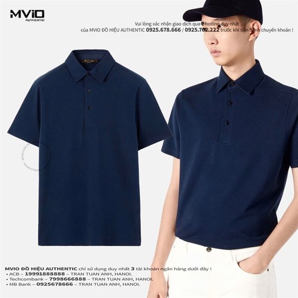 Polo Loro Piana Navy Đậm FAN5407 64607