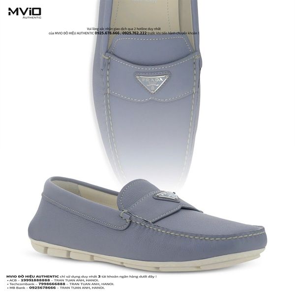 Moca Prada Xanh Da Bê Sần Tag Kim Loại 2DD177FG000ATG_F0637