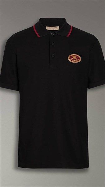 Polo Burberry Đen Ss2019
