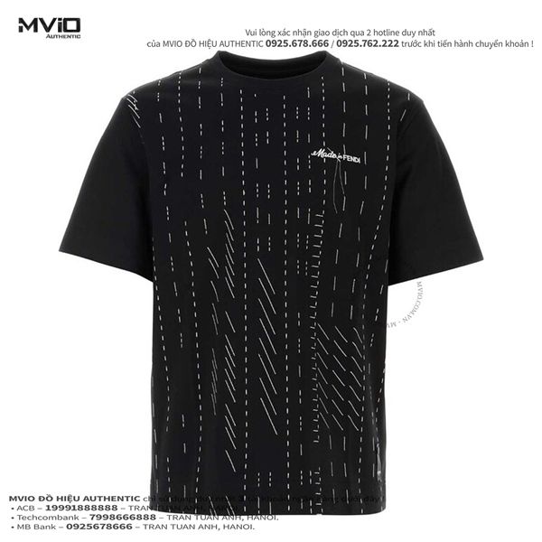 Phông Fendi Đen Hoạ Tiét Trắng FY0936AR6Z F0QA1