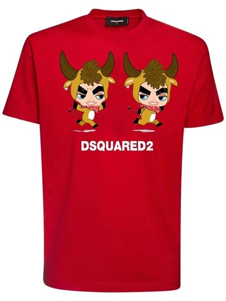 Phông Dsquared2 Đỏ Buffalo S74Gd0851