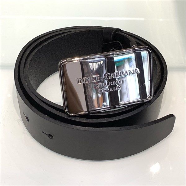 Belt Dolce Đen Mặt Bạc 3654