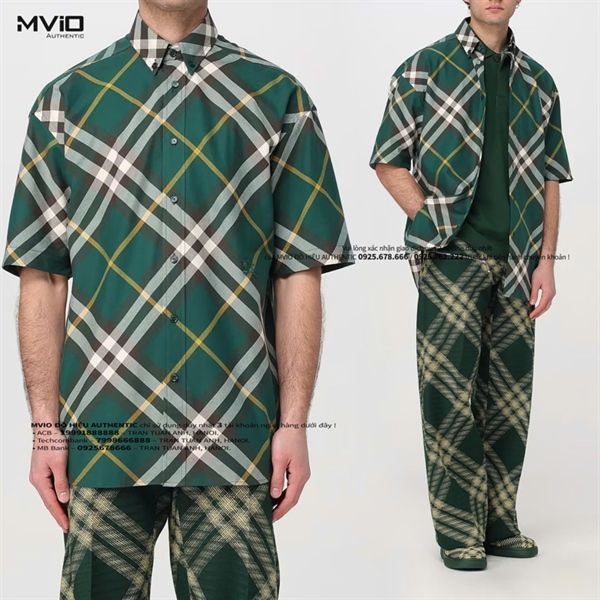 Sơ Mi Burberry Cộc Tay Ivy IP Check 8082903