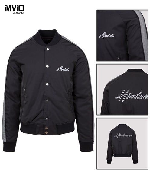 Khoác Amiri Đen Vai Viền Black Sliver Mos016