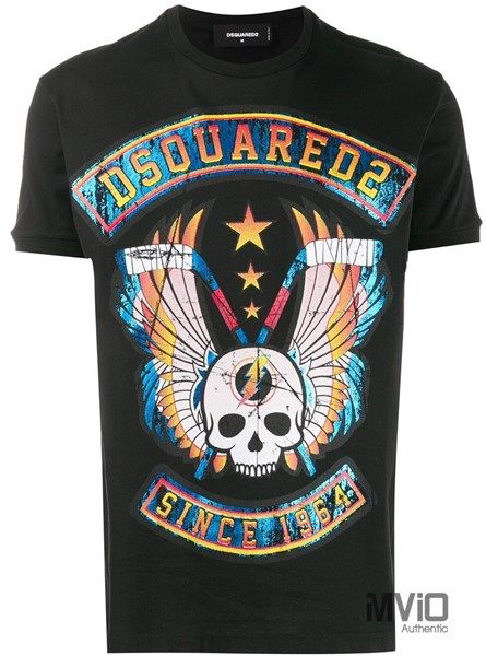 Phông Dsquared2 Đen Since 1964 S71Gd0822
