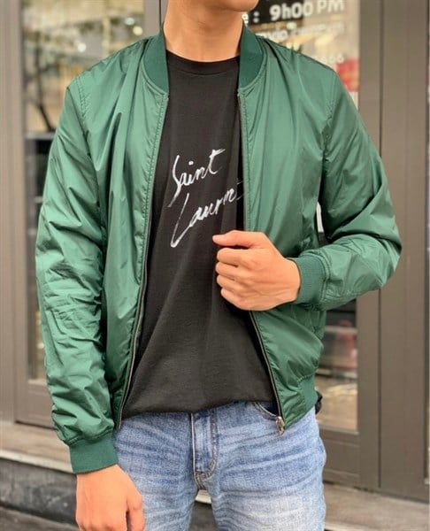 Áo Khoác Gucci Xanh Lá Vân Marmont 406011Z9687