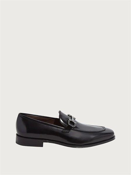Loafer Salvatore Da Trơn Bóng Khoá Bạc Ag3E
