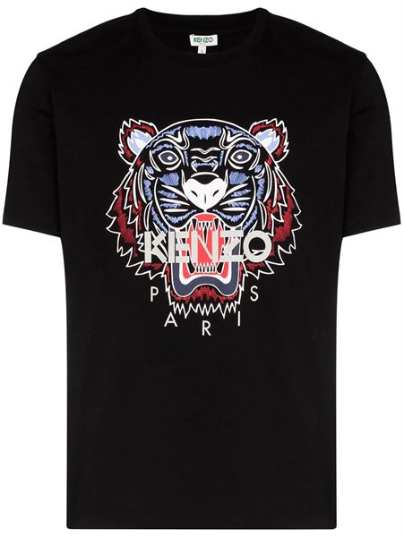 Phông Kenzo Đen Hổ Trắng Đỏ 5Ts0504Ya99