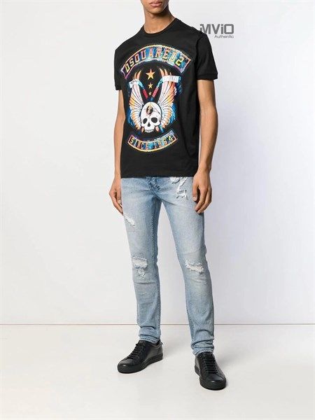 Phông Dsquared2 Đen Since 1964 S71Gd0822