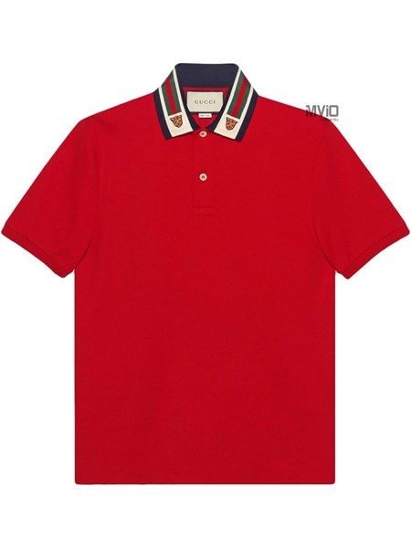 Polo Gucci Đỏ Thêu Cổ Hổ 545714 Xjagu 6057