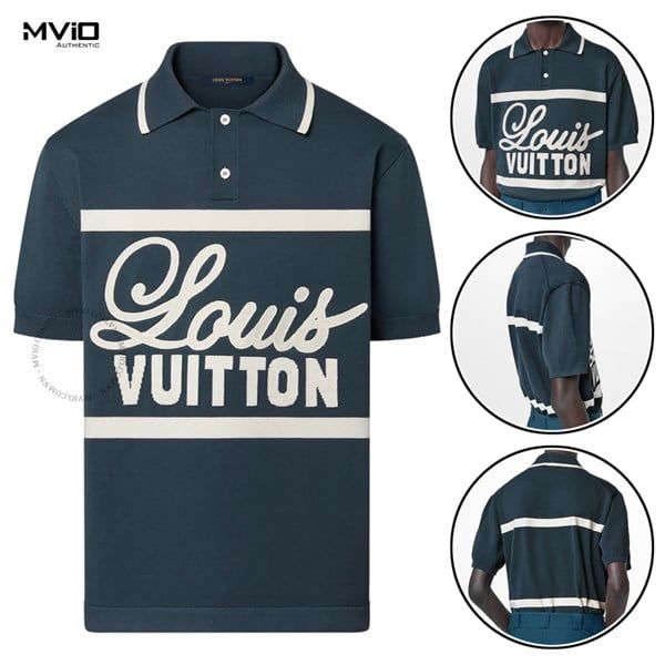 Polo Louis Vuitton Xanh Chữ Trắng RM222 F96 HNN61