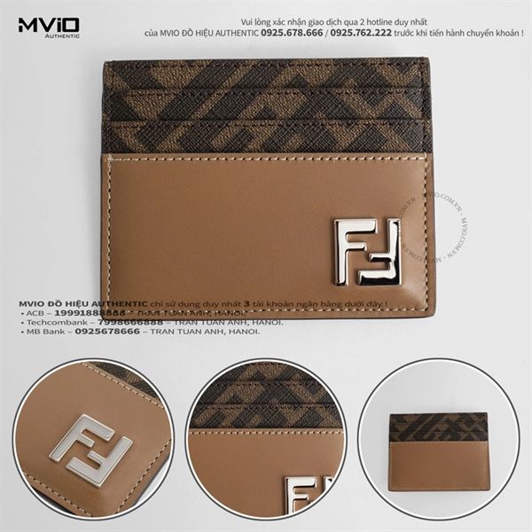 Card Holder Fendi Be FF Logo Bạc 7M0164AFF2F1M6E