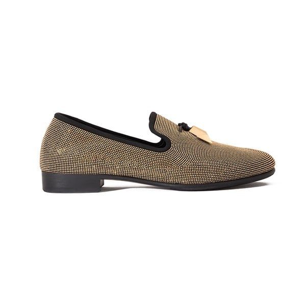 Loafer Giuseppe Zanotti Arrow Tassel Metallic Smoking