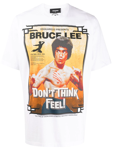 Phông Dsquared2 Trắng Bruce Lee S71Gd0900