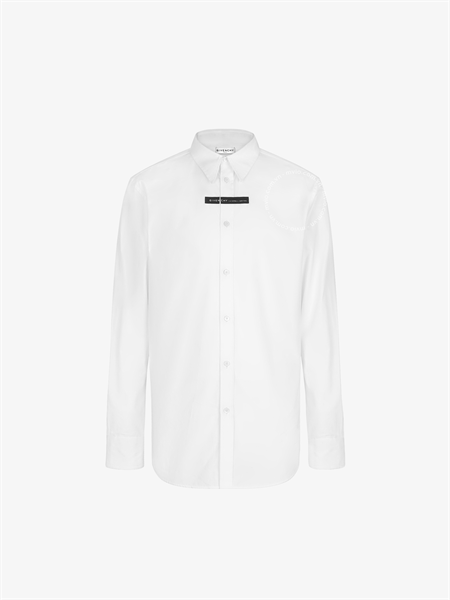 Sơ Mi Givenchy Trắng Tag Ngực Bm60G4109F