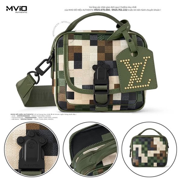 Túi Louis Vuitton Đeo Chéo Tay Sách Damier Xanh Green M24450