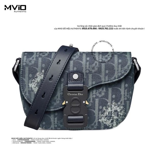 Túi Dior x Tears Đeo Chéo Vân Oblique 2ADCA435DDO