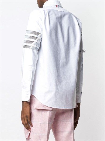 Sơ Mi Thom Browne Trắng Ita 4 Sọc Mwl299T 00139 100