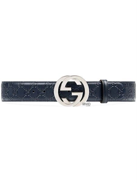 Belt Gucci Đen/Trắng Vân Chìm 411924