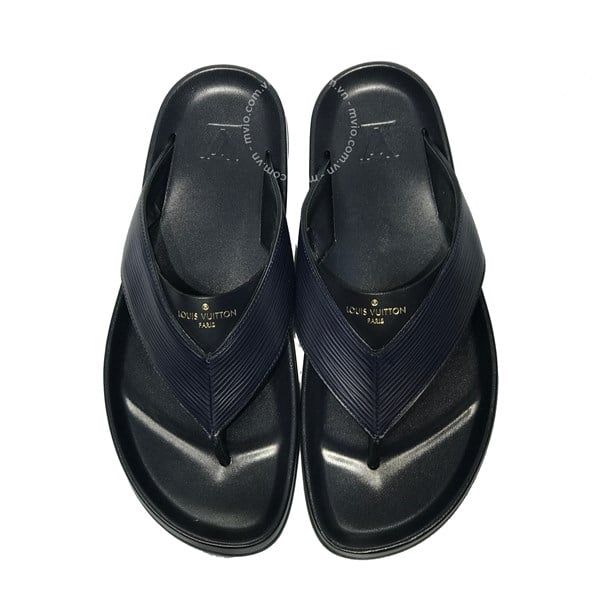 Dép Louis Vuitton Epi Đen/Navy