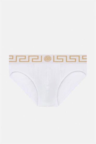 Boxer Versace Trắng Cạp Viền Vàng