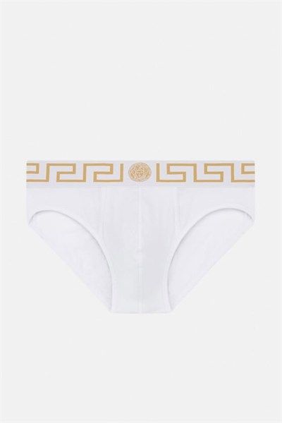 Boxer Versace Trắng Cạp Viền Vàng
