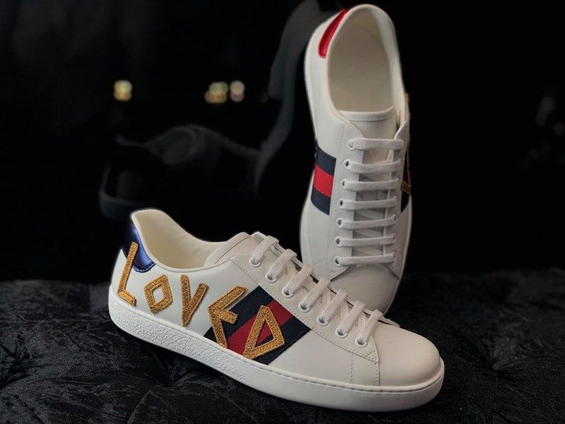 Sneaker Gucci Trắng Loved 497090