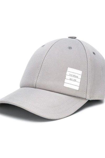 Mũ Thom Browne Xám Grey Tag Trắng Mhc328A-03788/035I
