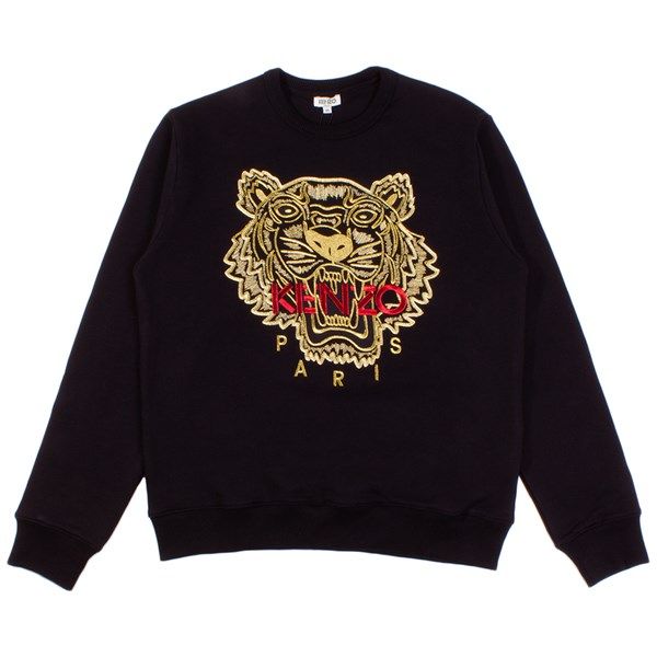 Áo Nỉ Kenzo Đen Hổ Vàng 5Sw001 4X7 99