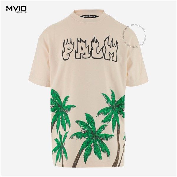 Phông Palm Angles Be Cây Dừa Chữ Đen PMAA072S23JER005 0155