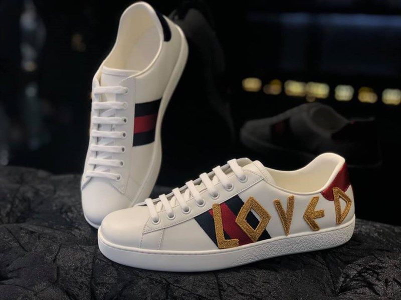 Sneaker Gucci Trắng Loved 497090