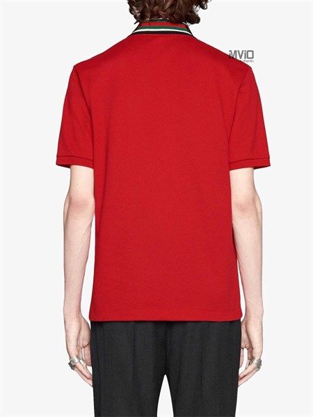 Polo Gucci Đỏ Thêu Cổ Hổ 545714 Xjagu 6057