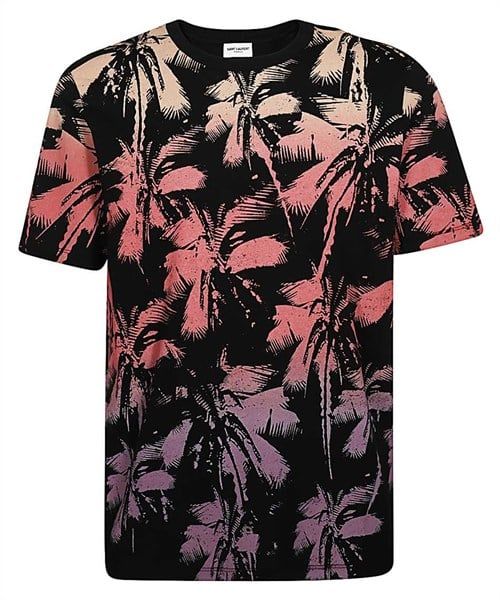 Phông Saint Laurent Đen Cây Dừa Pink 604454 Yb0Z2