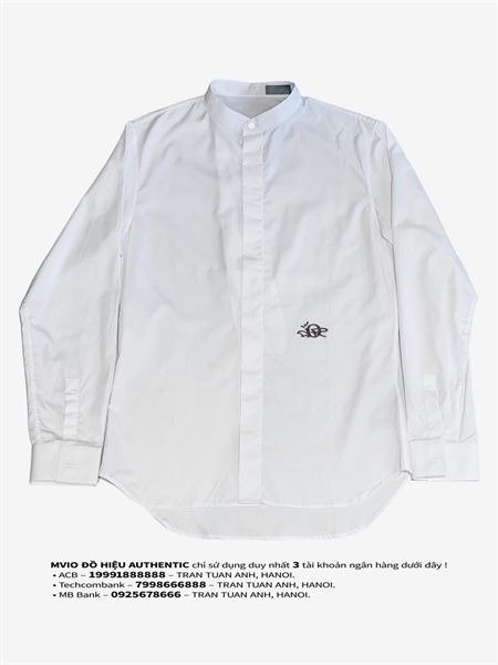 Sơ Mi Dior Trắng Dài Tay X Travis Scott 283C579B1581 003