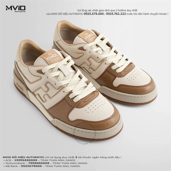 Sneaker Fendi Be Mix Nâu Logo FF 7E1643AOMN F1NJ1