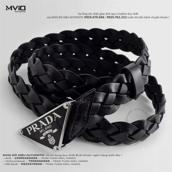 Belt Prada Đen Da Đan 2CS1142A7P F0002