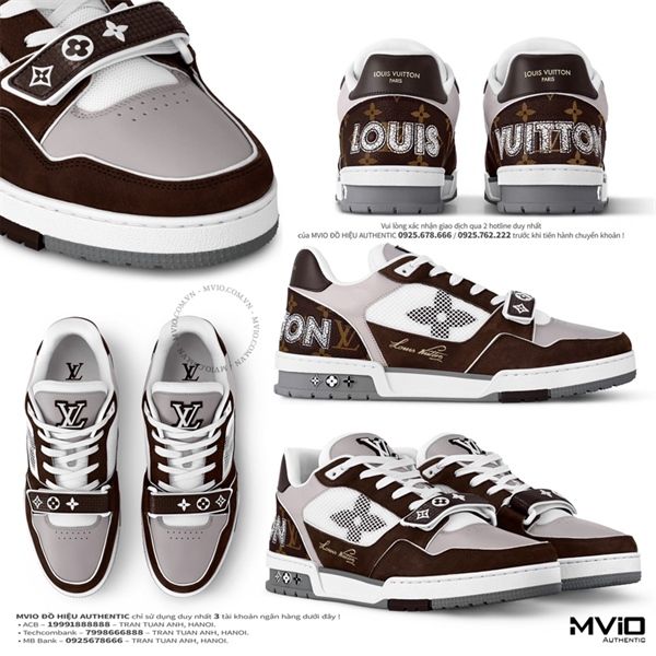 Sneaker Louis Vuitton Trainer Moka Vạt Monogram 1AC51G