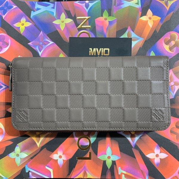 Ví Zippy Louis Vuitton Damier Xám