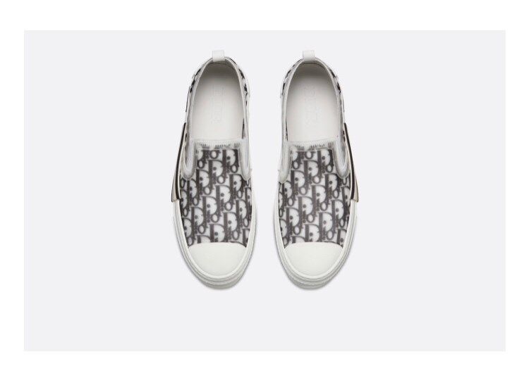 Slip On Dior B23 Chữ Đen 20Adc