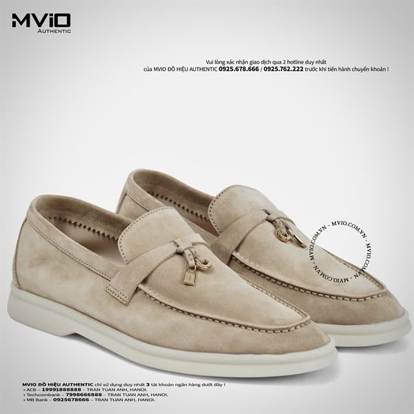 Loafer Loro Piana Summer Walk Be Chuông Gold