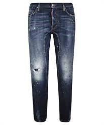 Jean Dsquared2 Xanh Vẩy Sơn Tidy Biker Tag Lá Thông S71Lb0776
