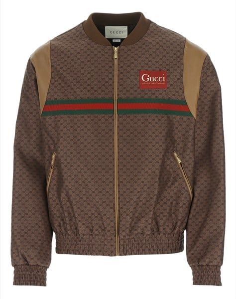 Áo Khoác Bomber Gucci Nâu 623219
