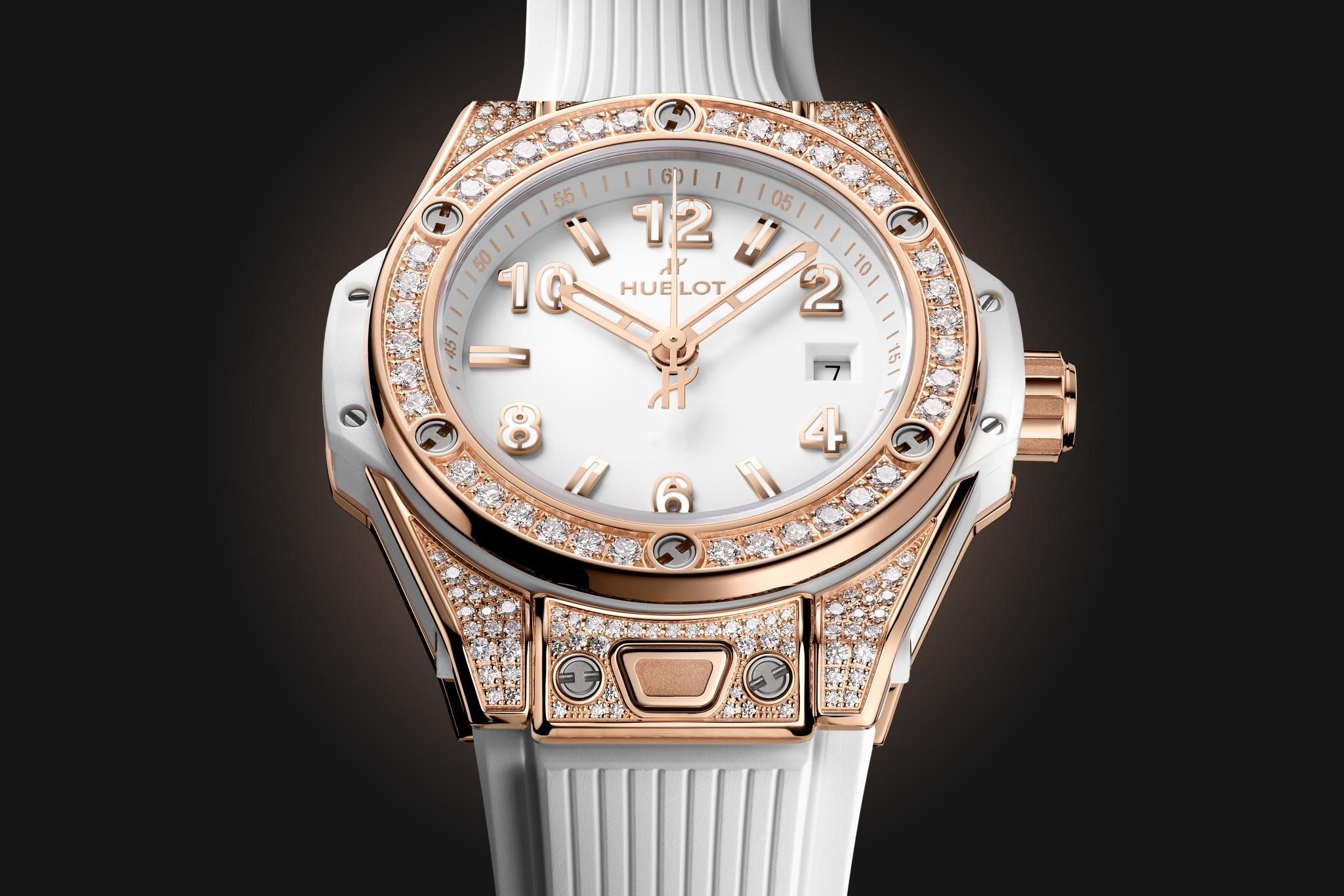 ĐỒNG HỒ HUBLOT BIG BANG ONE CLICK KING GOLD WHITE PAVE 485.OE.2080.RW.1604