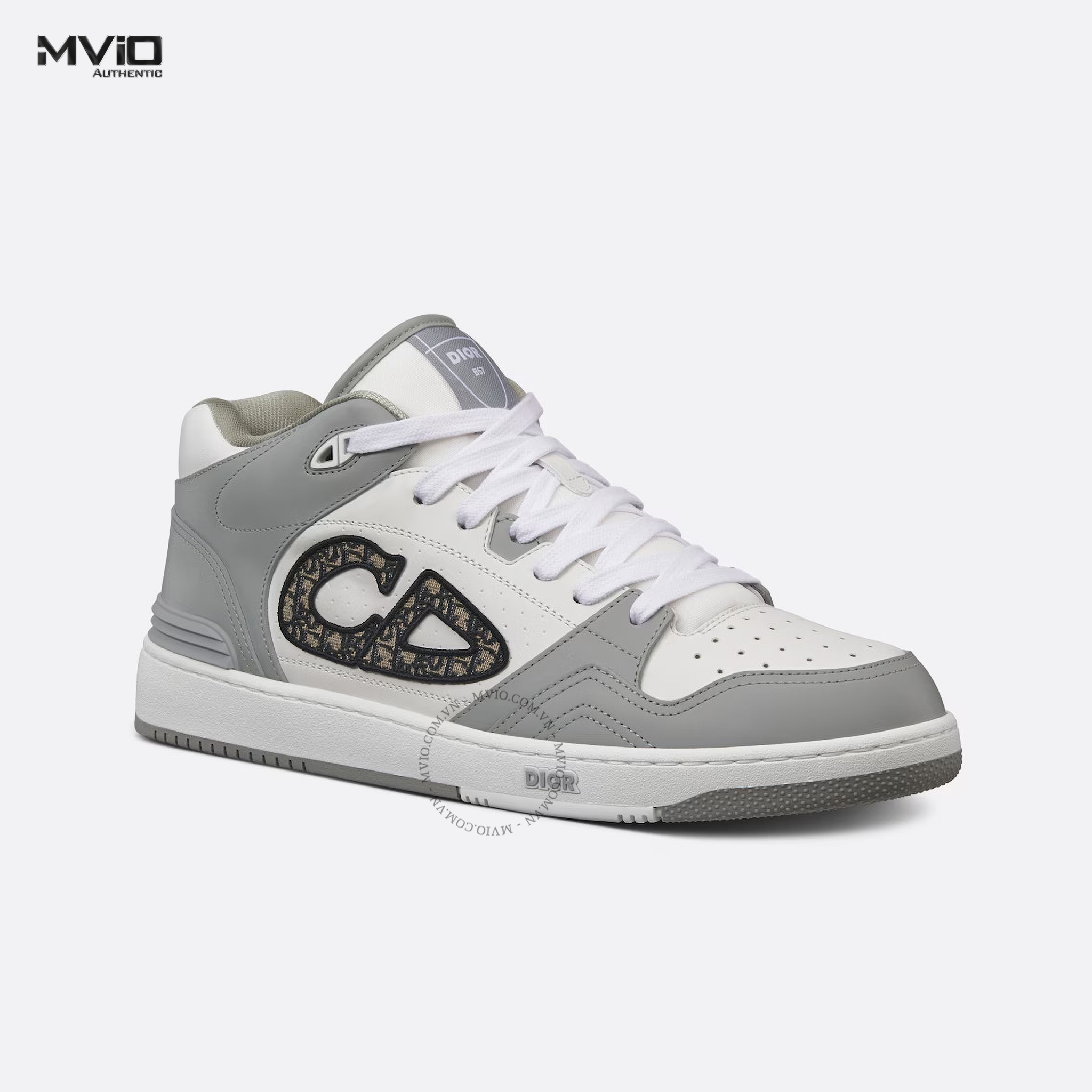SNEAKER DIOR B57 MID TOP XÁM CD OBLIQUE 3SH141ZXU 86042
