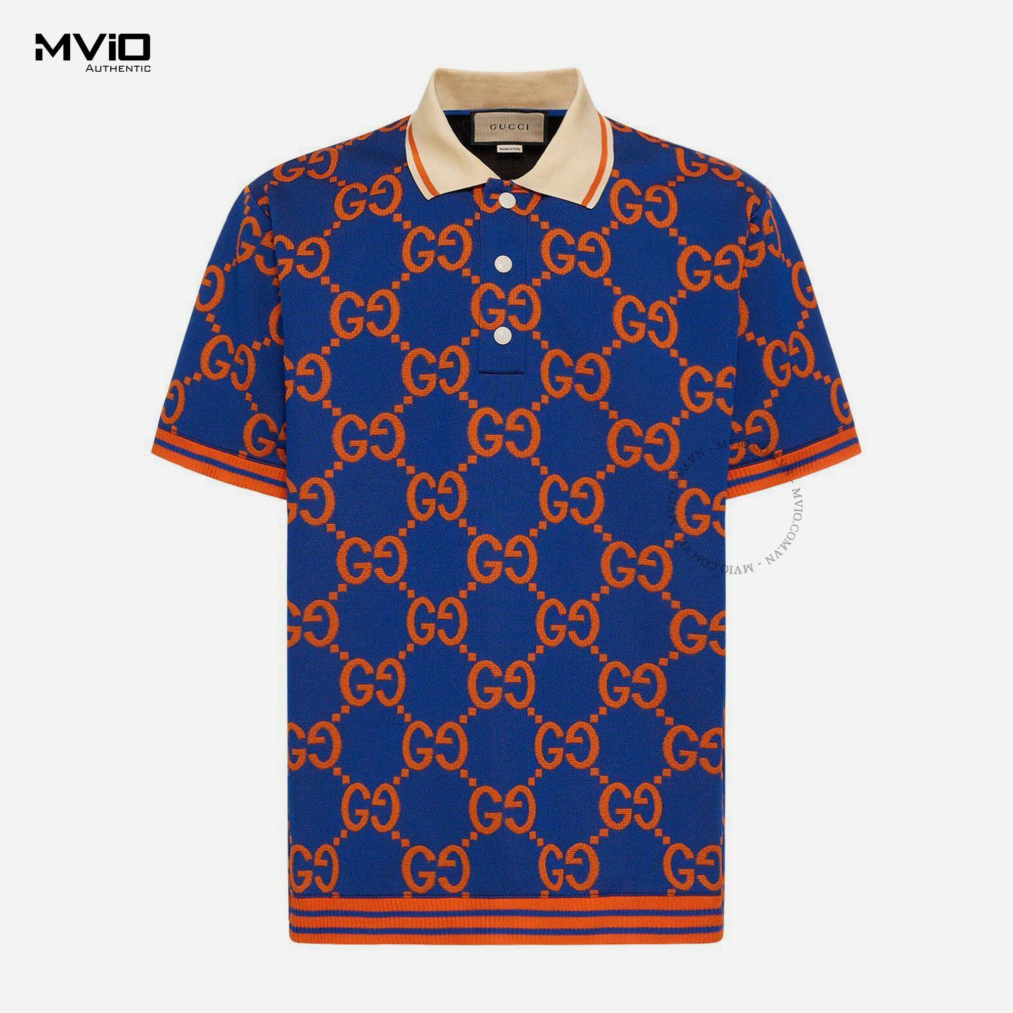 Polo Gucci Xanh Mono Cam 752173 XJFSO 4102