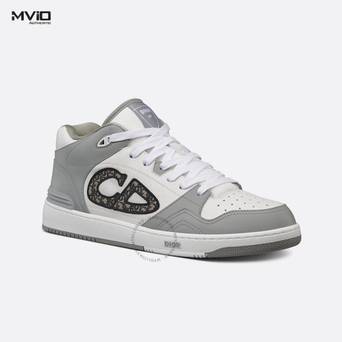  SNEAKER DIOR B57 MID TOP XÁM CD OBLIQUE 3SH141ZXU 86042 