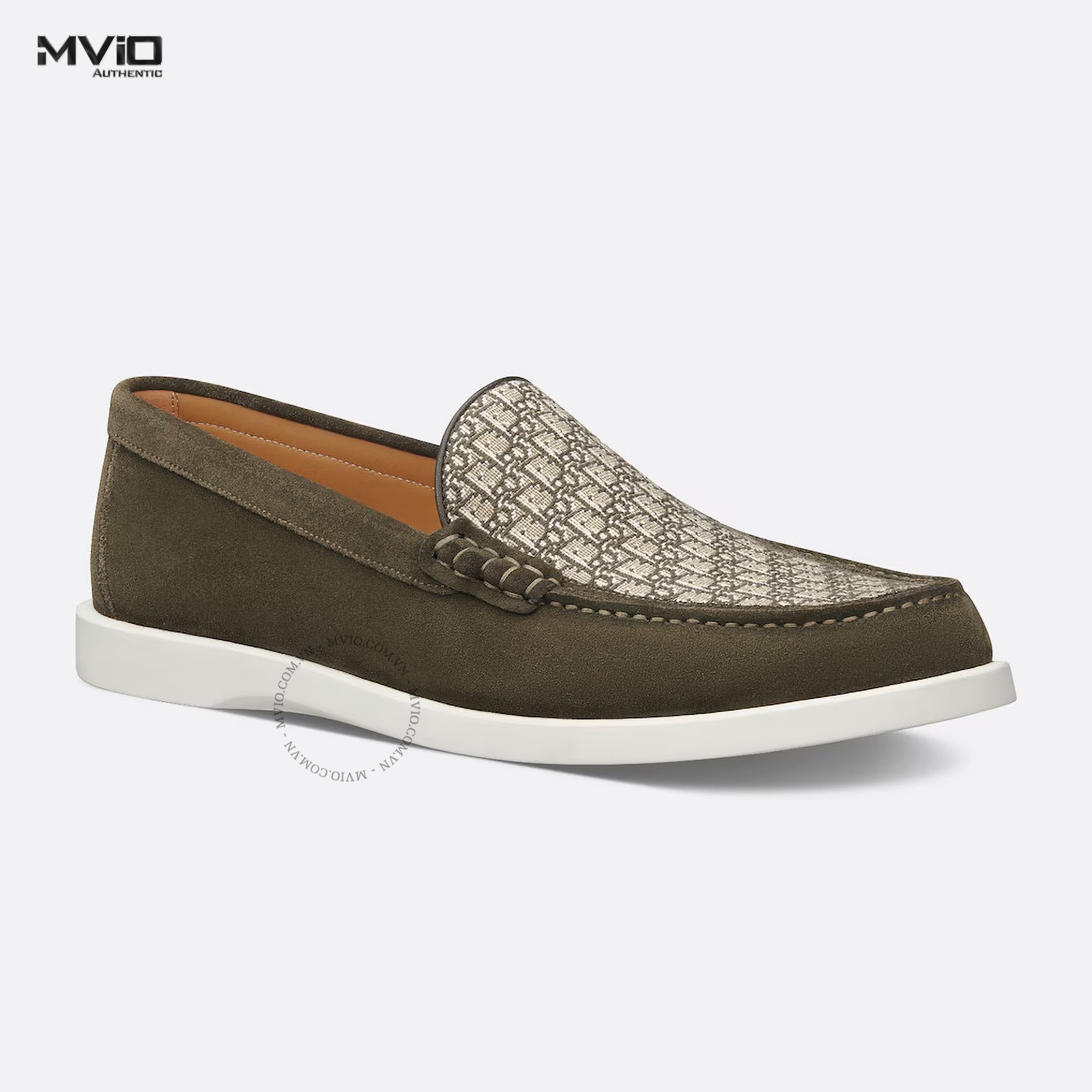 LOAFER DIOR XANH GREEN VÂN OBLIQUE 3LO131ZYJ_H612