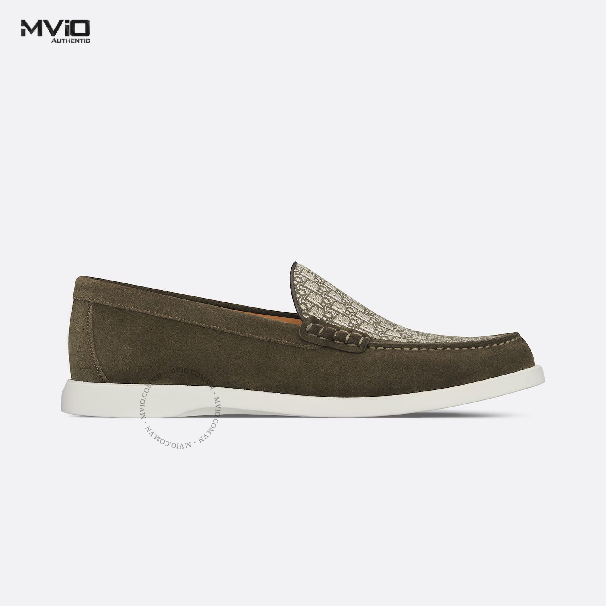 LOAFER DIOR XANH GREEN VÂN OBLIQUE 3LO131ZYJ_H612