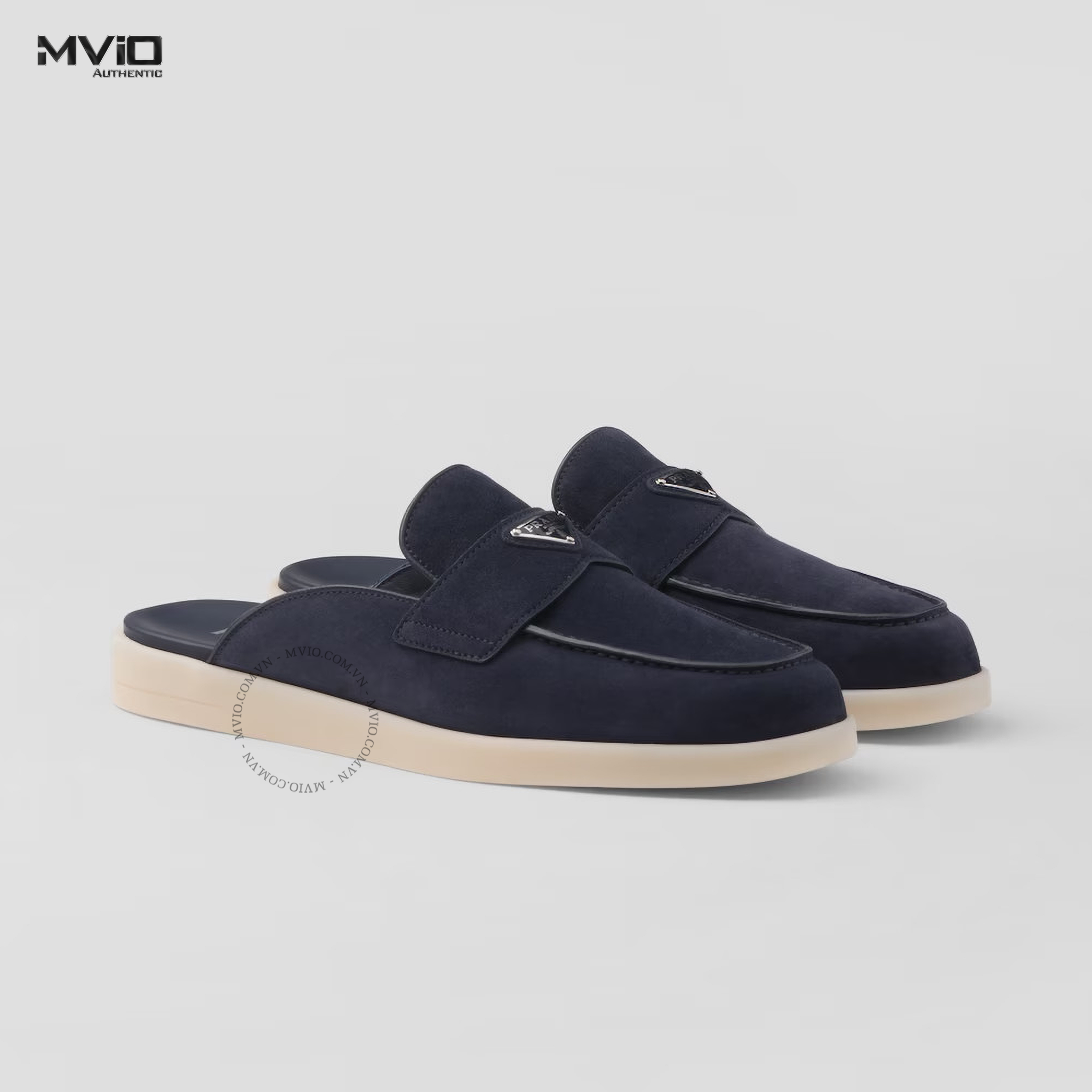 SLIPPER PRADA XANH NAVY TAG 2DG125_103_F0008