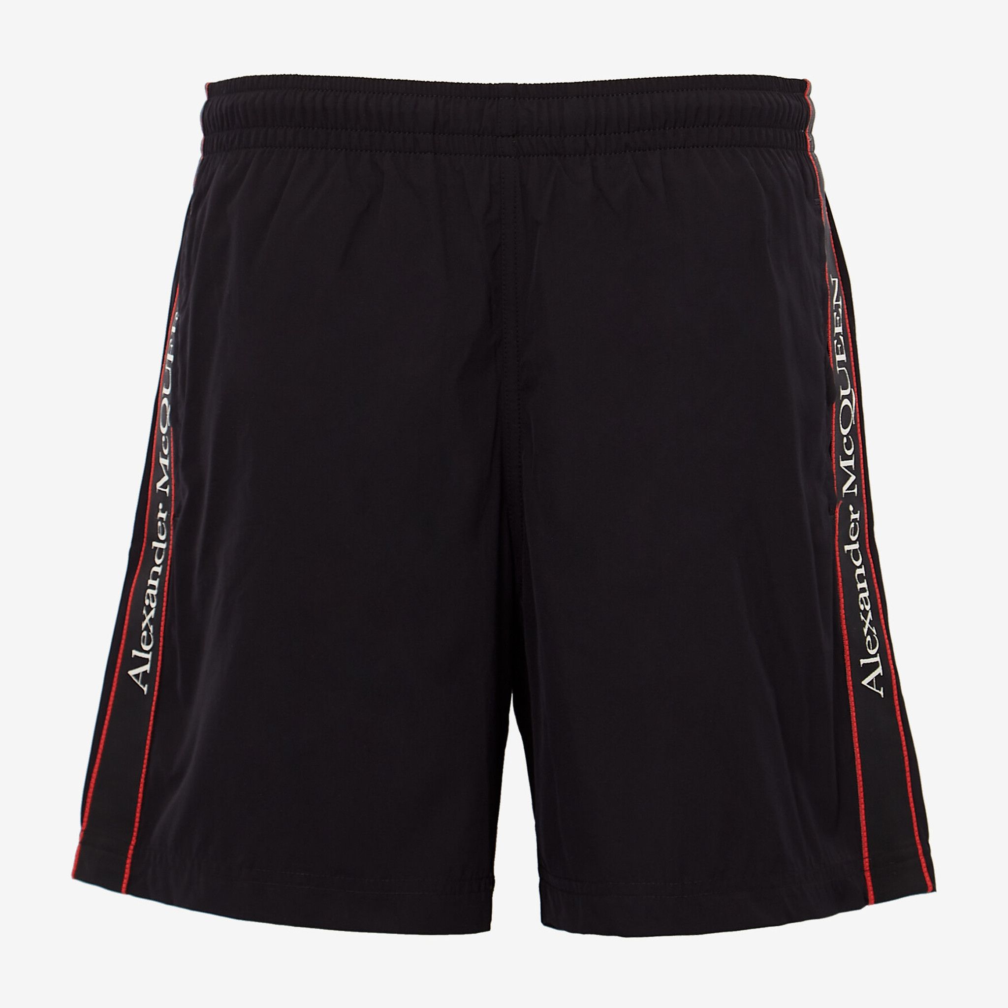 Short Gió Alexander Mcqueen Đen Vạt Chữ